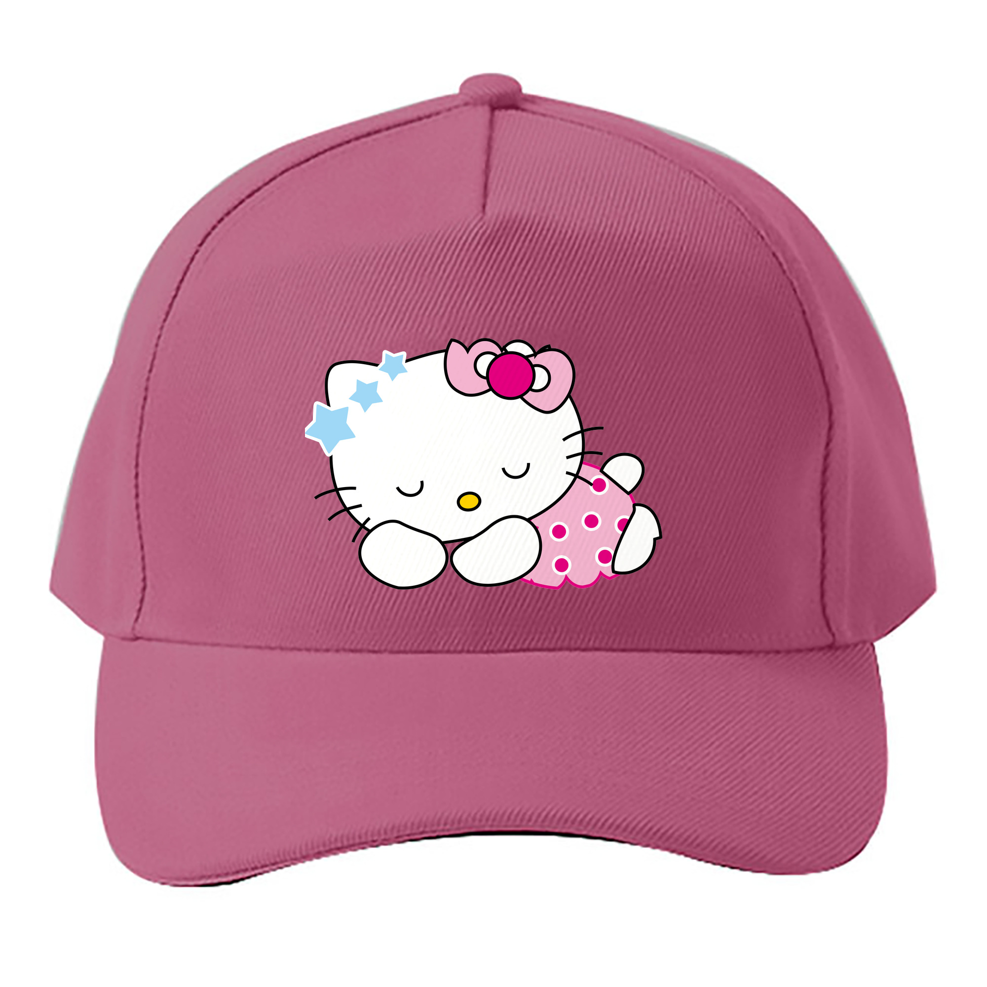 （画像用） Hello Kitty ハローキティ ベースボールキャップ 綿100％ 男女兼用 帽子 スポーツ